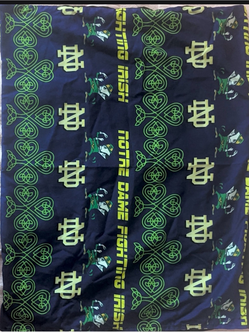 Notre Dame Fighting Irish Duvet Cover and Two Shams